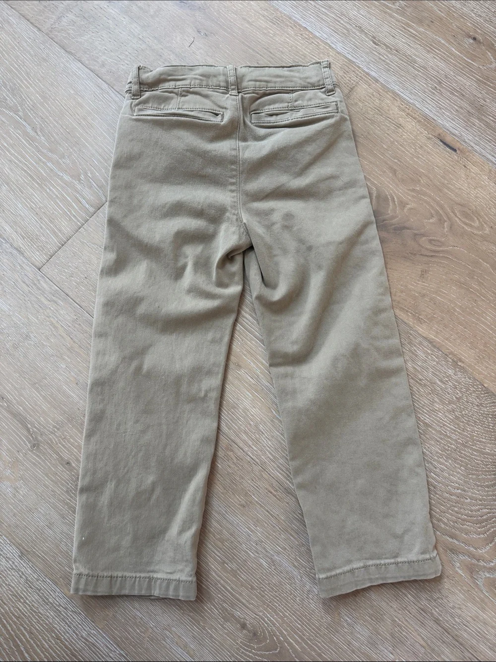 The Children's Place Khaki Straight-Leg Chinos - Light Tan Size 5
